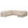 VIMLE - 5-seater ang sofa cover/chaise-l ,