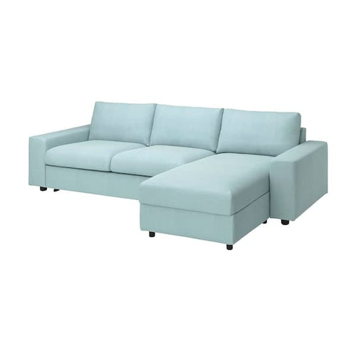 VIMLE - Sofa Bed Cover 3-seater/chaise-l ,