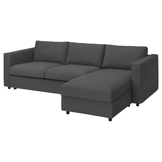 Ikea VIMLE - Sofa Bed Cover 3-seater/chaise-l ,