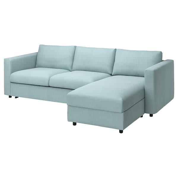 VIMLE - Sofa Bed Cover 3-seater/chaise-l , - best price from Maltashopper.com 59399366