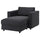 VIMLE - Chaise-longue cover, Hillared anthracite ,