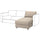 VIMLE cover for chaise longue section, Hillared beige