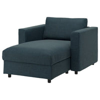VIMLE - Chaise-longue cover, Hillared dark blue , - best price from Maltashopper.com 99441151