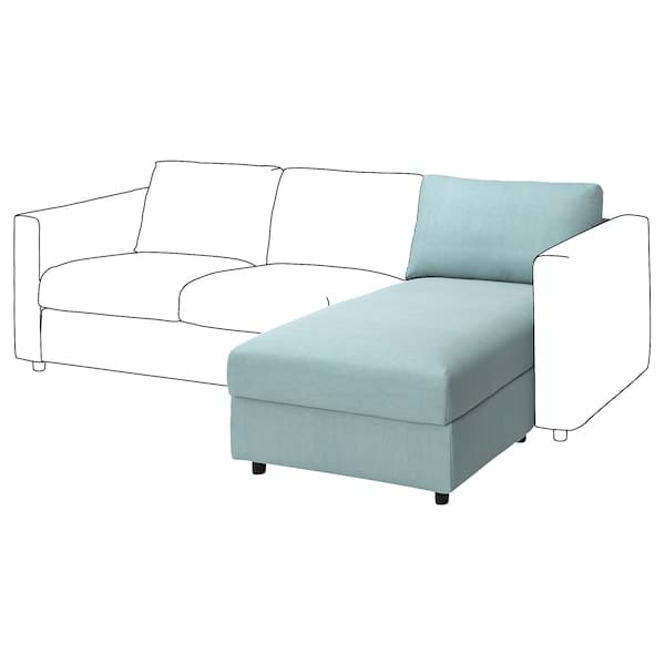 VIMLE Chaise-longue lining - Saxemara blue ,