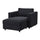 VIMLE cover for chaise longue, Saxemara black-blue