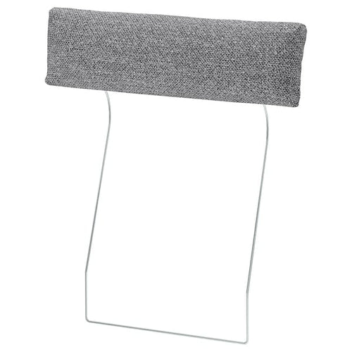 VIMLE - Headrest cushion cover, Lejde grey/black ,