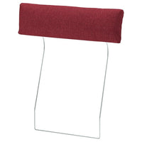 VIMLE cover for headrest, Lejde red/brown