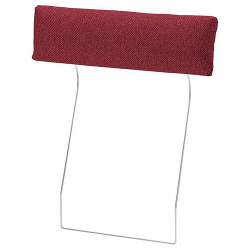 VIMLE - Headrest cushion cover, Lejde red/brown ,
