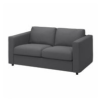 VIMLE cover for 2-seat sofa, Hallarp grey