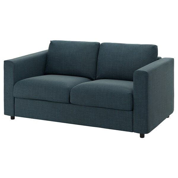 VIMLE - 2-seater sofa cover, Hillared dark blue , - best price from Maltashopper.com 49441144