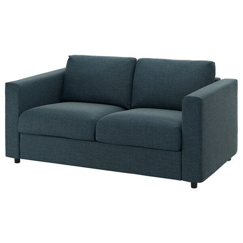 VIMLE - 2-seater sofa cover, Hillared dark blue ,