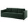 VIMLE cover for 3-seat sofa, Djuparp dark green