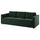 VIMLE cover for 3-seat sofa, Djuparp dark green