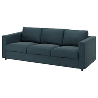 VIMLE - 3-seater sofa cover, Hillared dark blue , - best price from Maltashopper.com 19441145