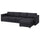 VIMLE - Cover for 4-seater sofa with chaise-longue/Hillared anthracite ,