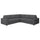 VIMLE cover for corner sofa, 4-seat, with wide armrests/Hallarp grey