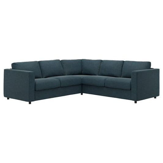 Ikea VIMLE - Corner sofa cover, 4 seater, Hillared dark blue ,