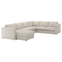 VIMLE - Corner sofa cover, 5-seater , - best price from Maltashopper.com 89424251