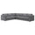 VIMLE - Corner sofa cover, 5 seater, Lejde grey/black ,