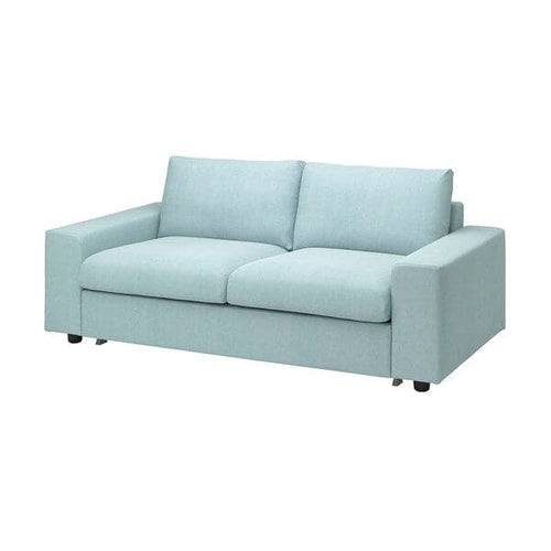 VIMLE 2-seater sofa bed cover - with wide armrests/Saxemara blue ,