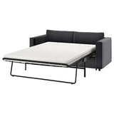VIMLE cover for 2-seat sofa-bed, Djuparp dark grey