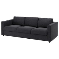 VIMLE - Cover for 3-seater sofa bed, Hillared anthracite , - best price from Maltashopper.com 89434306