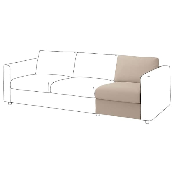 VIMLE - Lining for 1-seater element, Hallarp beige ,