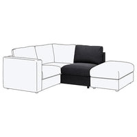 VIMLE cover for 1-seat section, Hillared anthracite