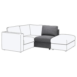 VIMLE - Liner for 1-seater element, Lejde grey/black , - best price from Maltashopper.com 10517267