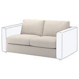 VIMLE cover for 2-seat section, Gunnared beige