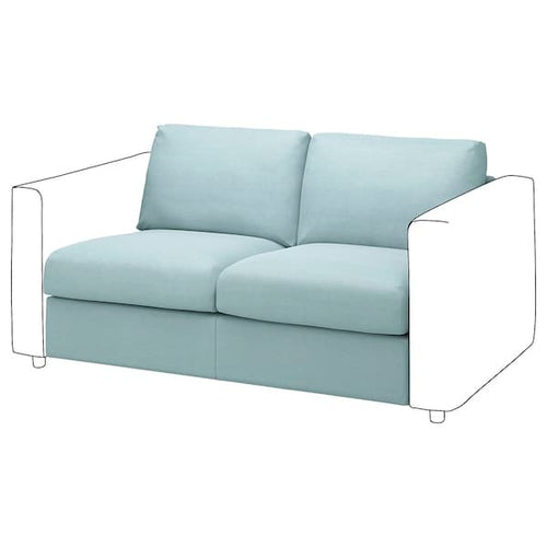 VIMLE Lining for 2-seater element - Saxemara light blue ,