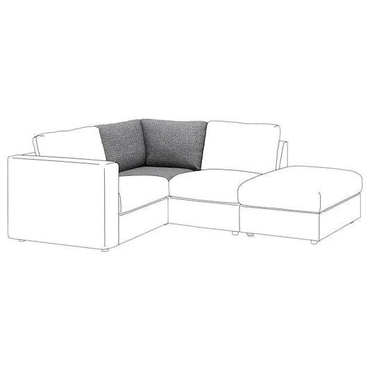 Ikea VIMLE - Lining for corner element, Lejde grey/black ,