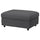 VIMLE cover for footstool with storage, Hallarp grey