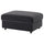 VIMLE footstool with storage, Djuparp dark grey, 98x73 cm