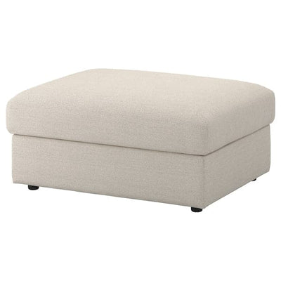 VIMLE Footstool with storage - Gunnared beige , - best price from Maltashopper.com 09392584