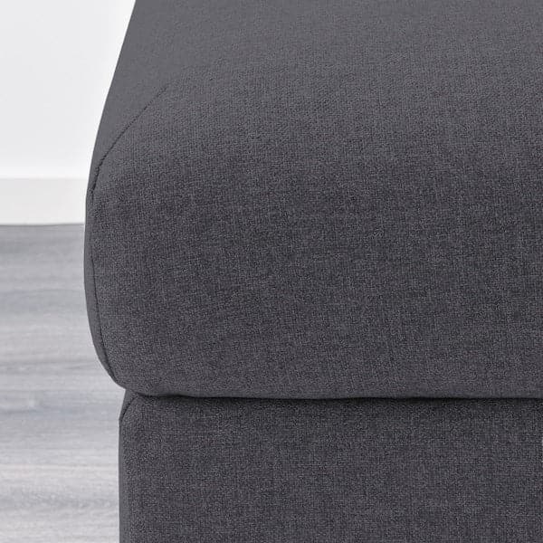 Ikea VIMLE Footrest with container - Smoke grey Gunnared ,
