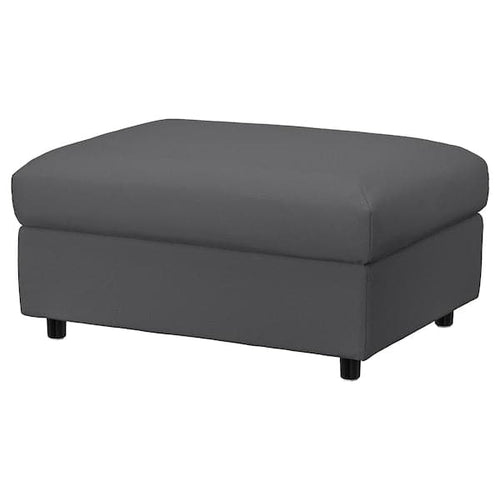 VIMLE Footstool with container - Hallarp grey ,