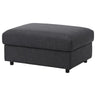 VIMLE footstool with storage, Hillared anthracite, 98x73 cm