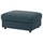 VIMLE footstool with storage, Hillared dark blue, 98x73 cm