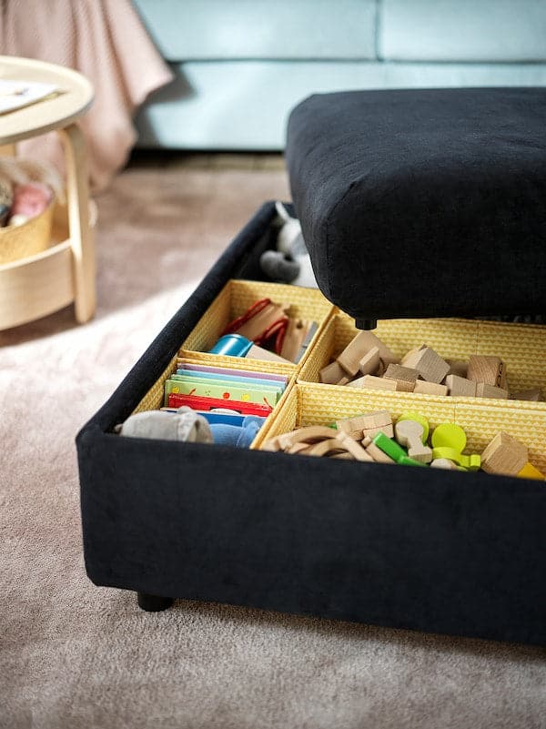 Ikea VIMLE - Footstool with Storage Unit ,