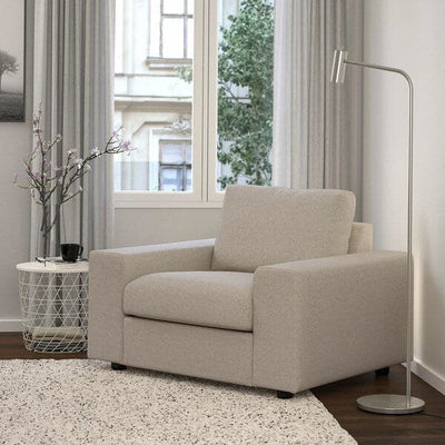 VIMLE - Armchair, with wide armrests Gunnared/beige , - best price from Maltashopper.com 79477179