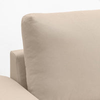 VIMLE - Armchair, with wide armrests/Hallarp beige , - best price from Maltashopper.com 09477187