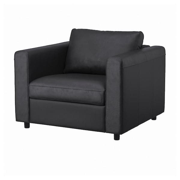 VIMLE Armchair - Grann/Bomstad black , - best price from Maltashopper.com 19476837