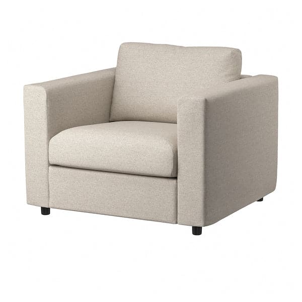 VIMLE - Armchair, Gunnared beige ,