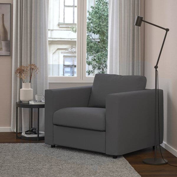 Ikea VIMLE - Armchair, Hallarp grey ,