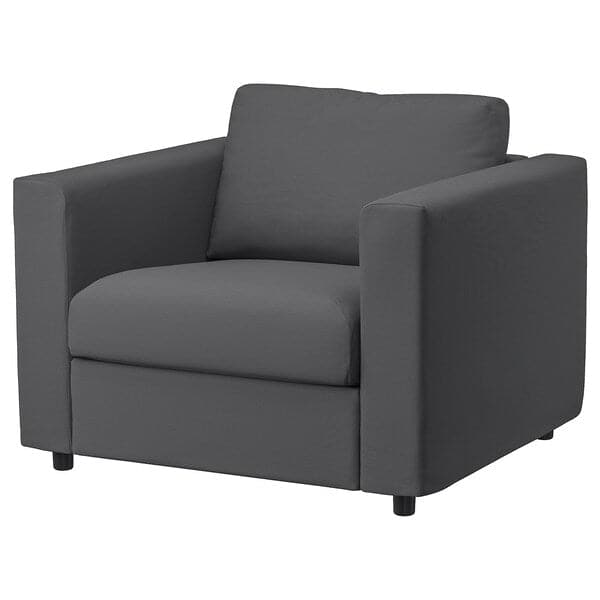 VIMLE - Armchair, Hallarp grey ,