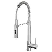 VIMMERN - Sink mixer with hand shower, stainless steel colour , - best price from Maltashopper.com 80519951