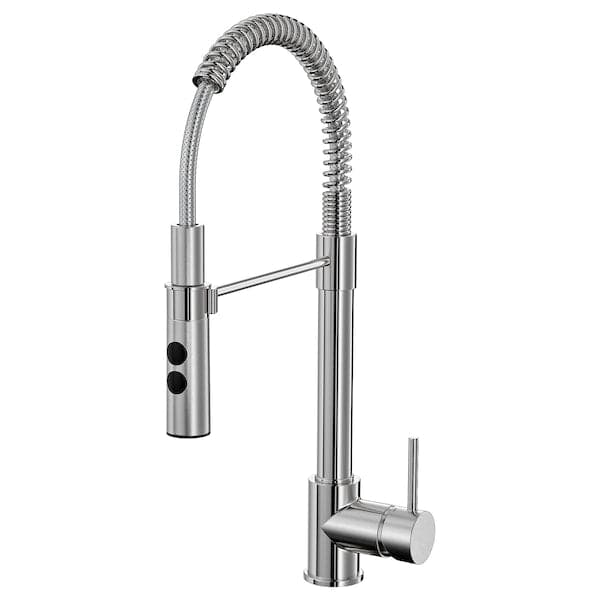 VIMMERN - Sink mixer with hand shower, stainless steel colour ,