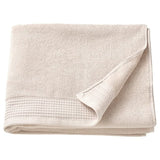 VINARN bath towel, light grey/beige, 70x140 cm