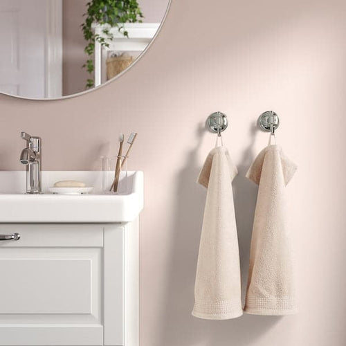 VINARN Guest towel - light grey/beige 30x50 cm , 30x50 cm
